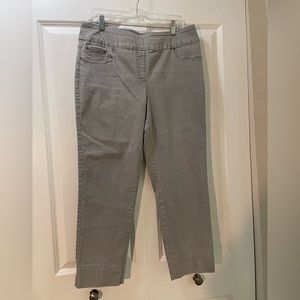 Ruby Rd. Women’s 12 Light Grey Pull On Jeans Most Comfortable Jeans Ever!